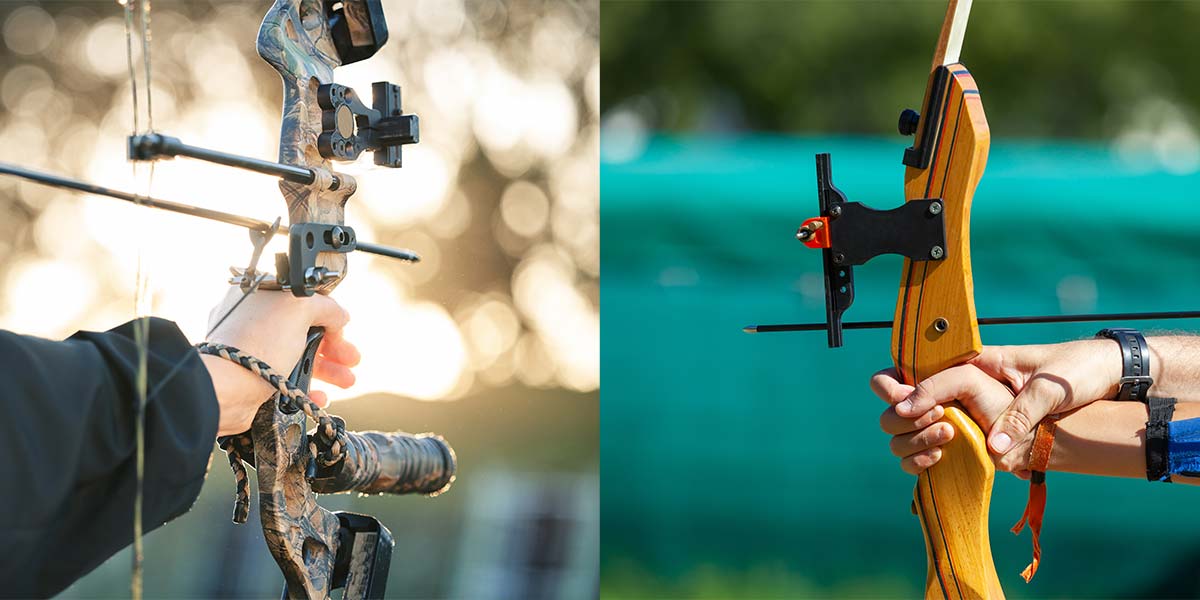 Two bows side by side as we look at the best beginner archery bow 2026